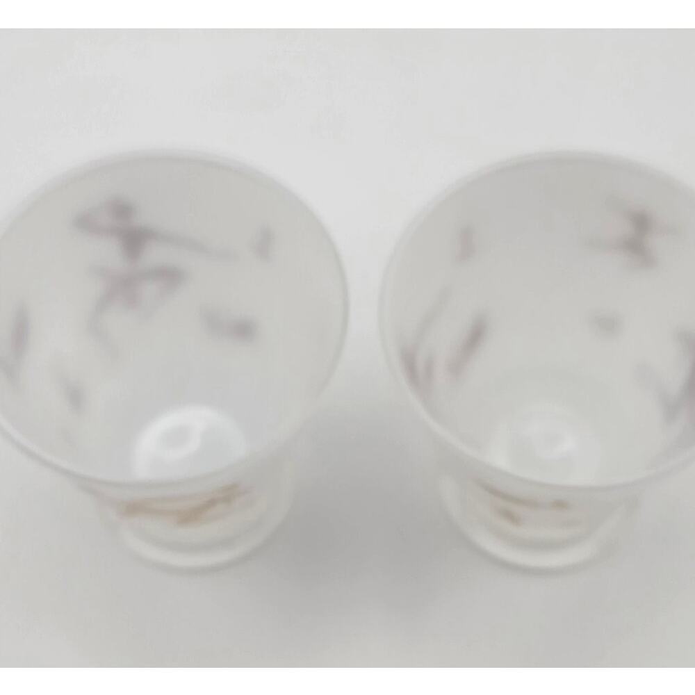 Josephine Baker Art Decor Set of Two Shot White Frosted Glasses - Picture 5 of 6